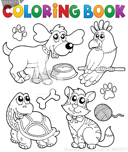 Image of Coloring book with pets 3