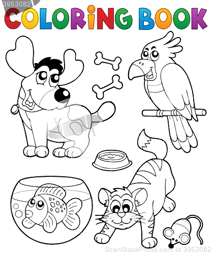 Image of Coloring book with pets 4