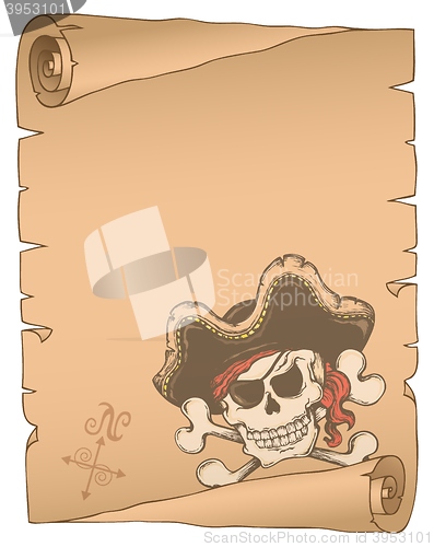 Image of Parchment with pirate thematics 2