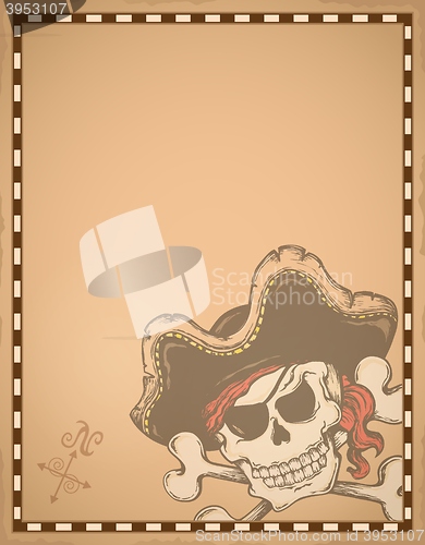 Image of Parchment with pirate thematics 1