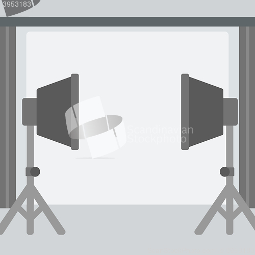 Image of Background of empty photo studio.