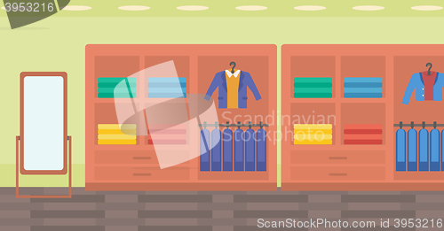 Image of Background of clothes store.