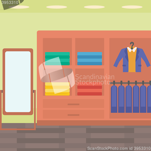 Image of Background of clothes store.