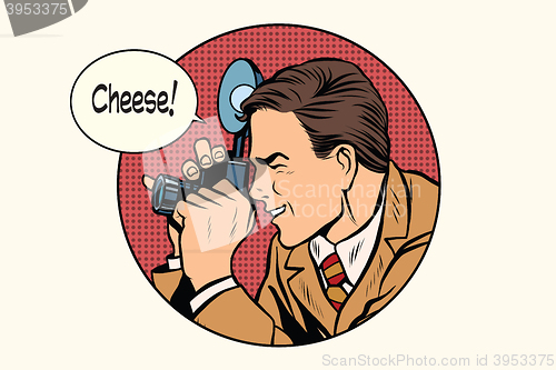 Image of Pop art photographer cheese