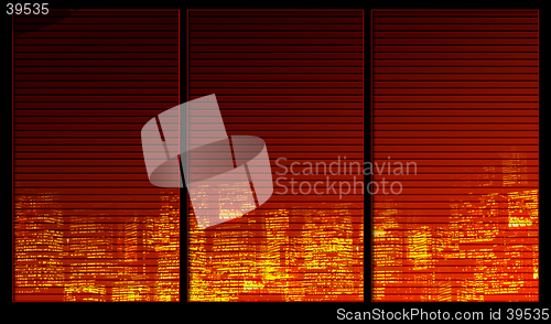 Image of Window background series. Night city
