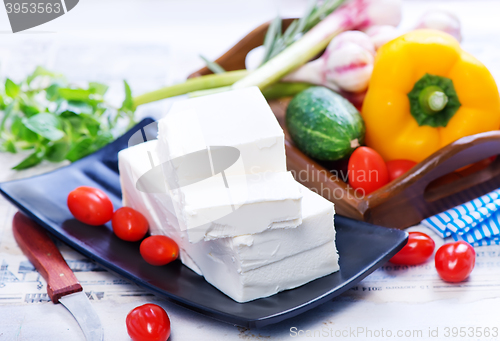 Image of ingredients for greek salad