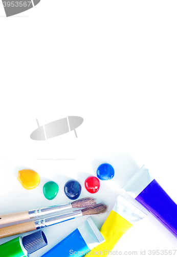 Image of color acrilic paint