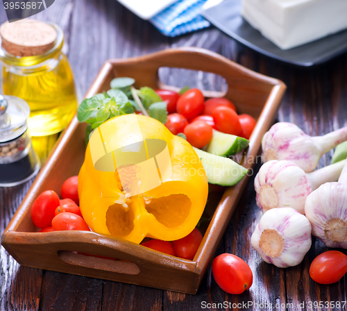 Image of raw vegetables