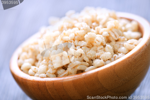 Image of boiled barley porridge