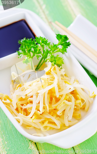 Image of sprouts and soy sauce