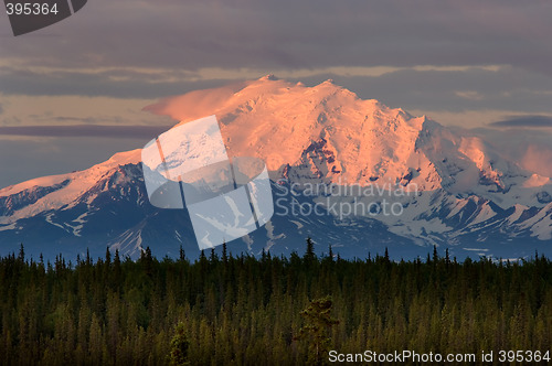 Image of Alaskan sunset