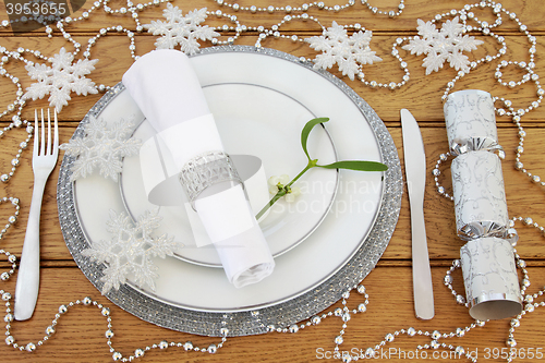 Image of Sparkling Christmas Table Setting