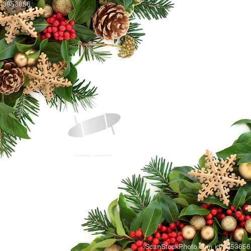 Image of Snowflake Decorative Christmas Border