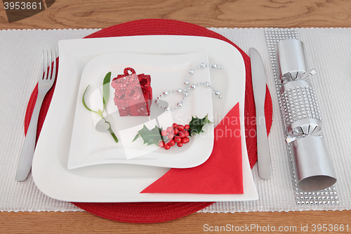 Image of Christmas Decorative Table Setting