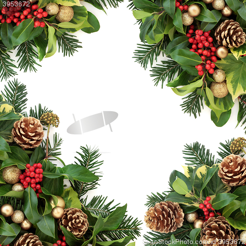 Image of Christmas Abstract Border