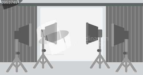 Image of Background of empty photo studio.