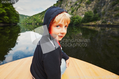 Image of Little traveler on the boat