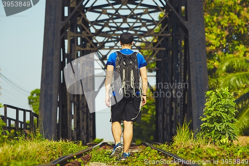 Image of Young traveler in Asia