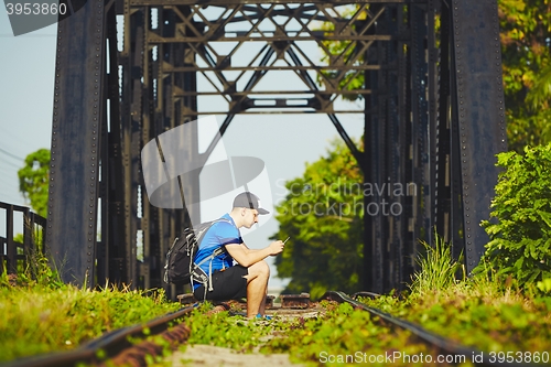 Image of Young traveler in Asia