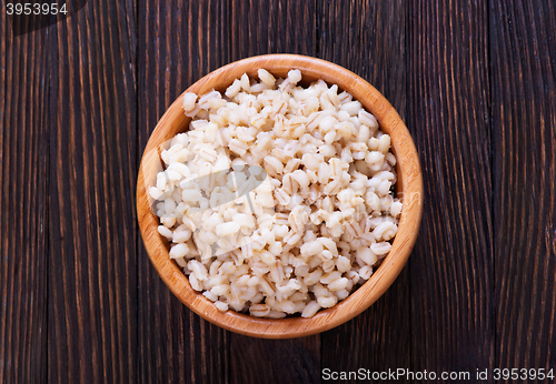 Image of boiled barley porridge