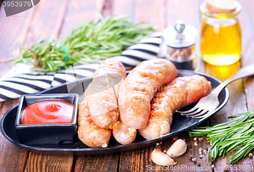 Image of baked sausages