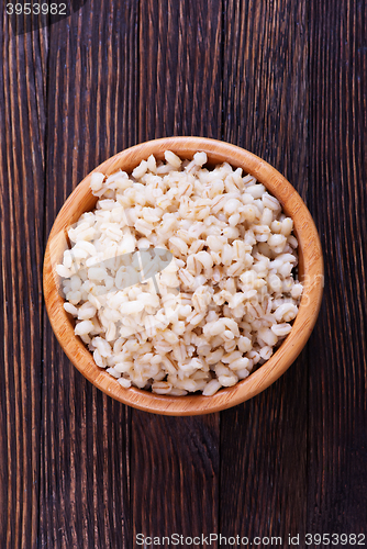 Image of boiled barley porridge