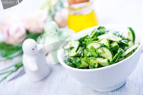 Image of salad with cucumber
