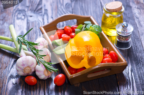 Image of raw vegetables