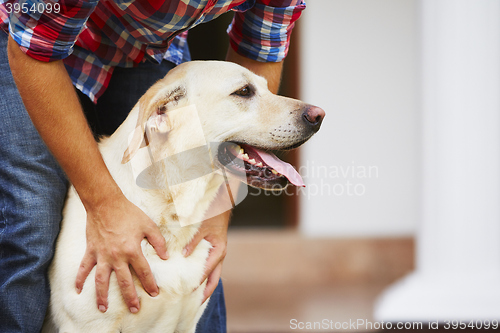 Image of Man with his dog