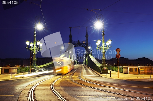 Image of Tram on Liberty Bridge 