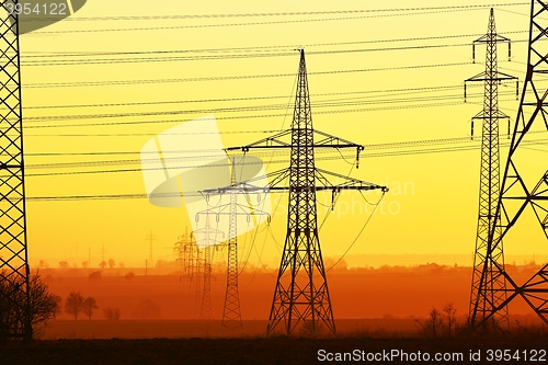 Image of Electricity pylons