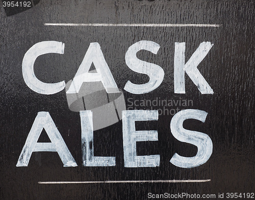 Image of Cask ales sign