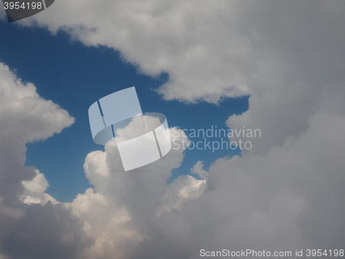 Image of Blue sky with clouds background