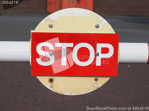 Image of Red stop sign