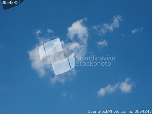 Image of Blue sky with clouds background