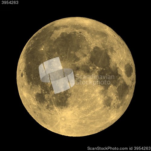 Image of Full moon sepia