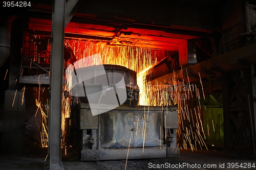 Image of Molten hot steel