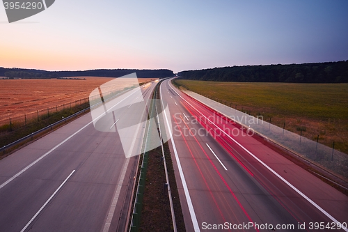 Image of Highway at the sunrise