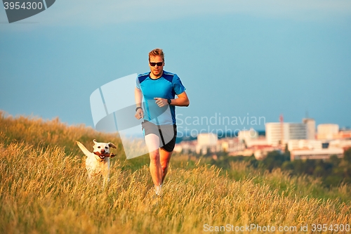 Image of Sport lifestyle with dog.