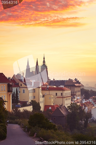 Image of Prague at the sunrise 