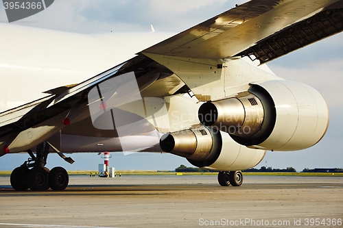 Image of Engines of the cargo airplane 