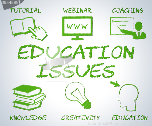 Image of Education Issues Represents Web Site And Affairs