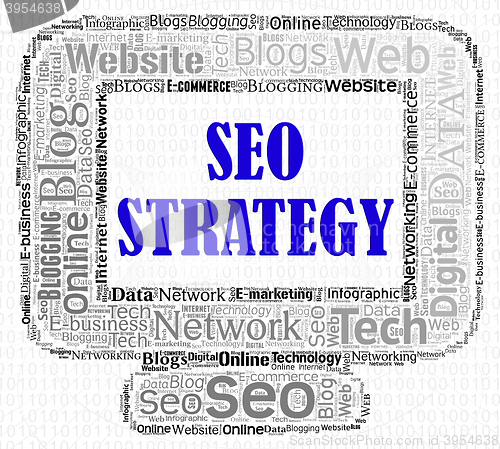 Image of Seo Strategy Represents Search Computing And Internet