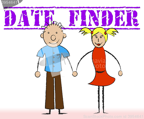 Image of Date Finder Shows Online Dating And Dates