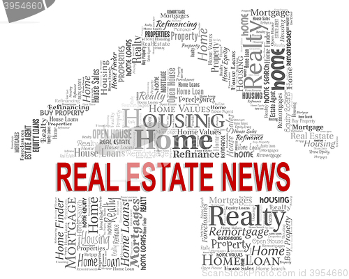 Image of Real Estate News Indicates Property Market And Buy