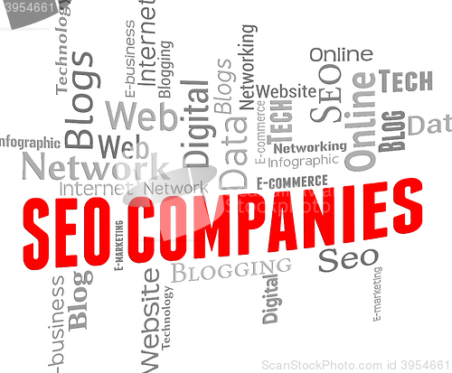 Image of Seo Companies Indicates Search Engines And Business