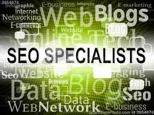 Image of Seo Specialist Represents Search Engine And Expertise