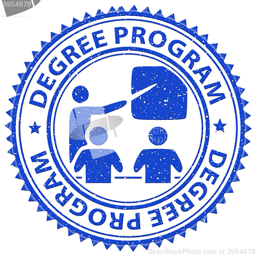 Image of Degree Program Shows Stamps Educated And Education