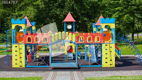 Image of Playground equipment in the park