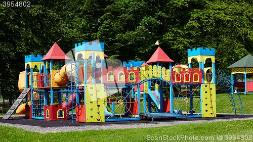 Image of Playground equipment in the park
